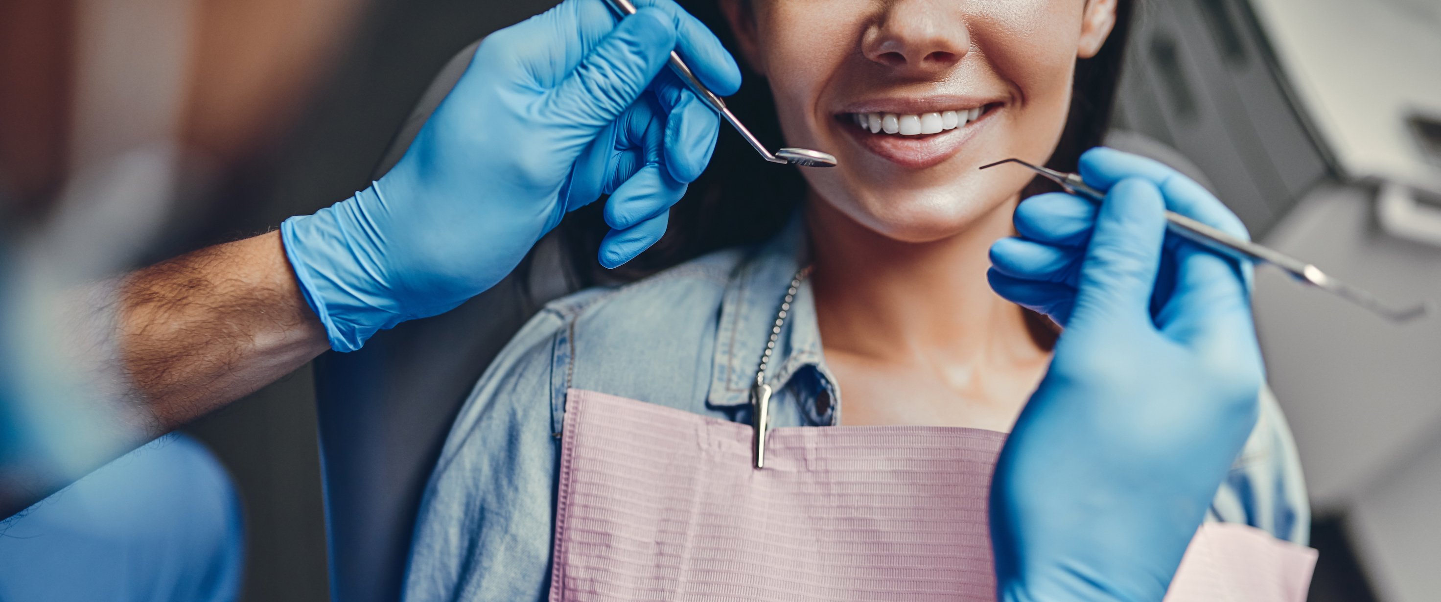 Woman in dental clinic